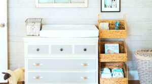 Using a dresser as a changing table