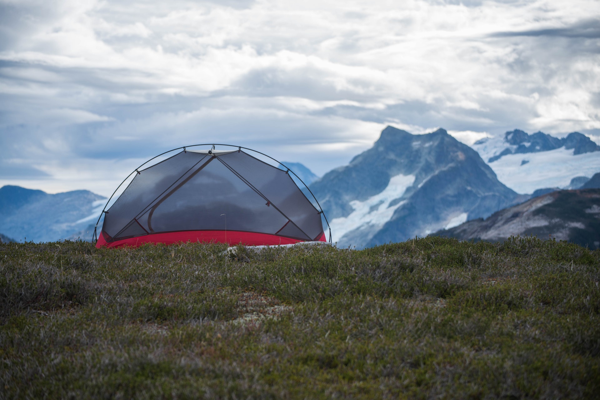 Tent in the mountains