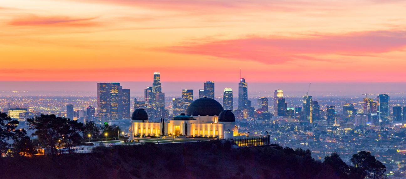 Griffith Observatory at sunset