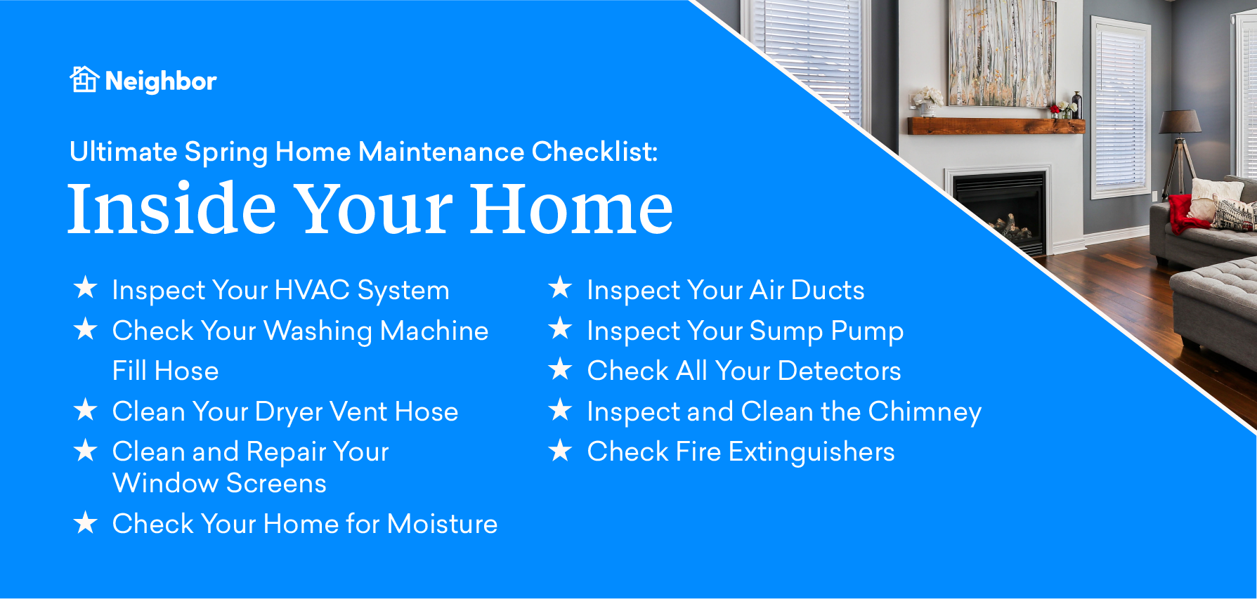 Spring maintenance inside your home