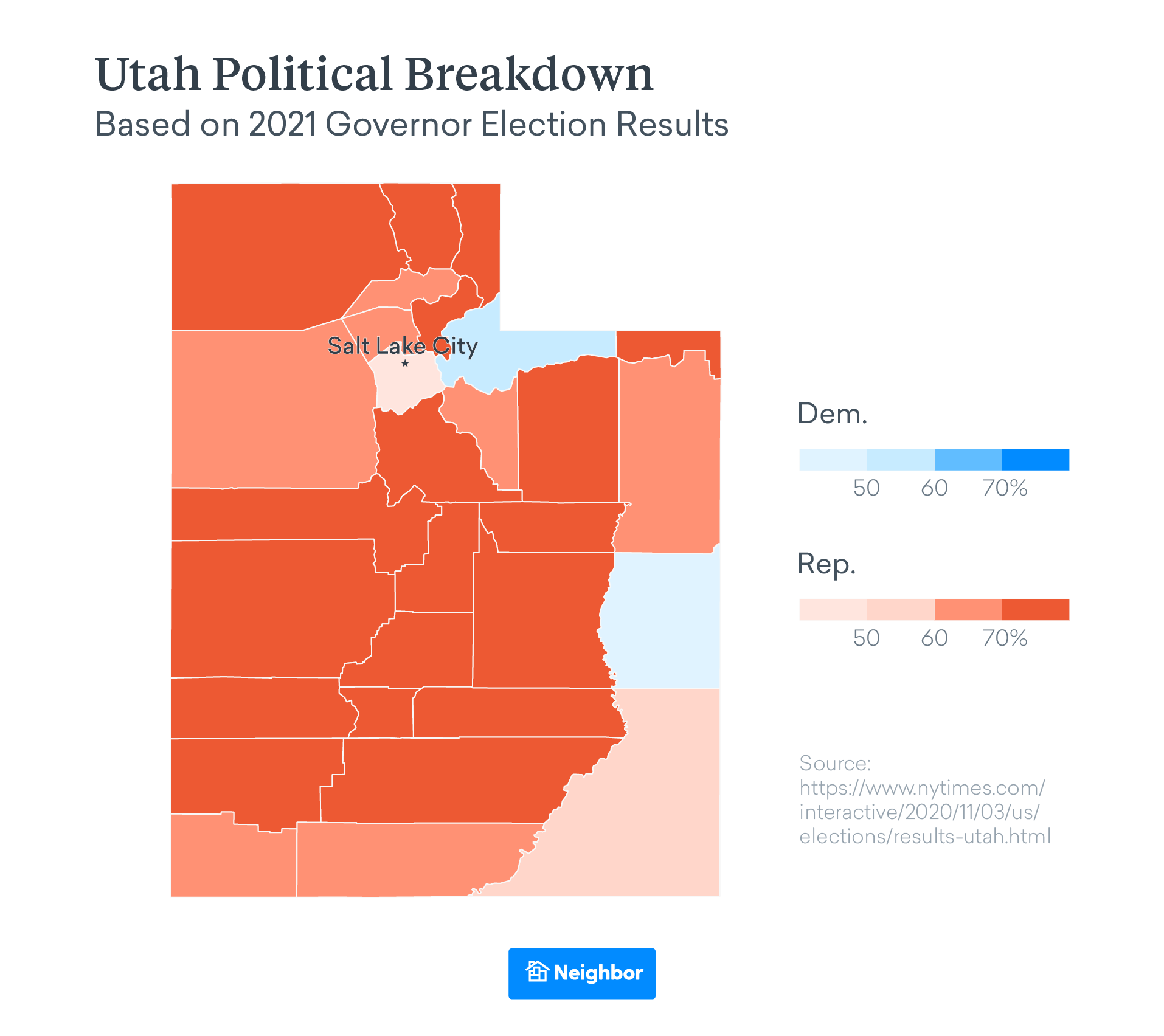 utah Political breakdown